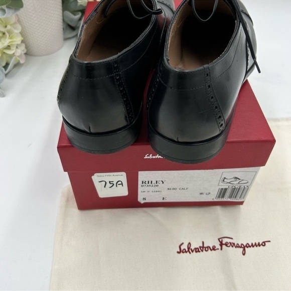 Men’s Salvatore, Ferragamo cap to Oxford size 8E made in Italy - Picture 4 of 10